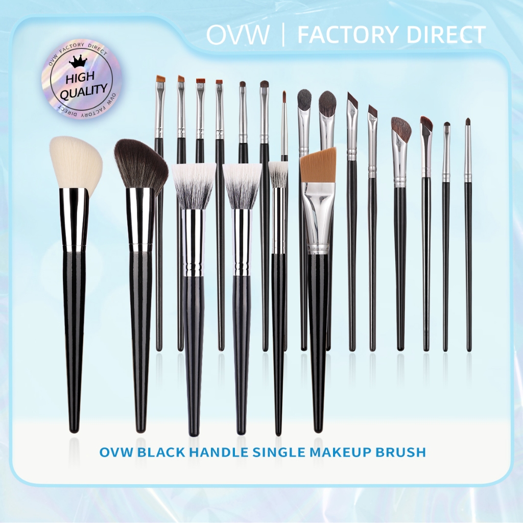 Ovw Black Handle Single Make up Brush Powder Eyeshadow Highlight Brush Tool