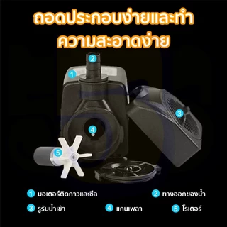 555PET ปั๊มน้ำตู้ปลา น้ำพุ ปั๊มน้ำขนาดจิ๋ว ปั๊มจุ่มบ่อปลา พุ เหมาะสำหรับพุแมว ตู้ปลา