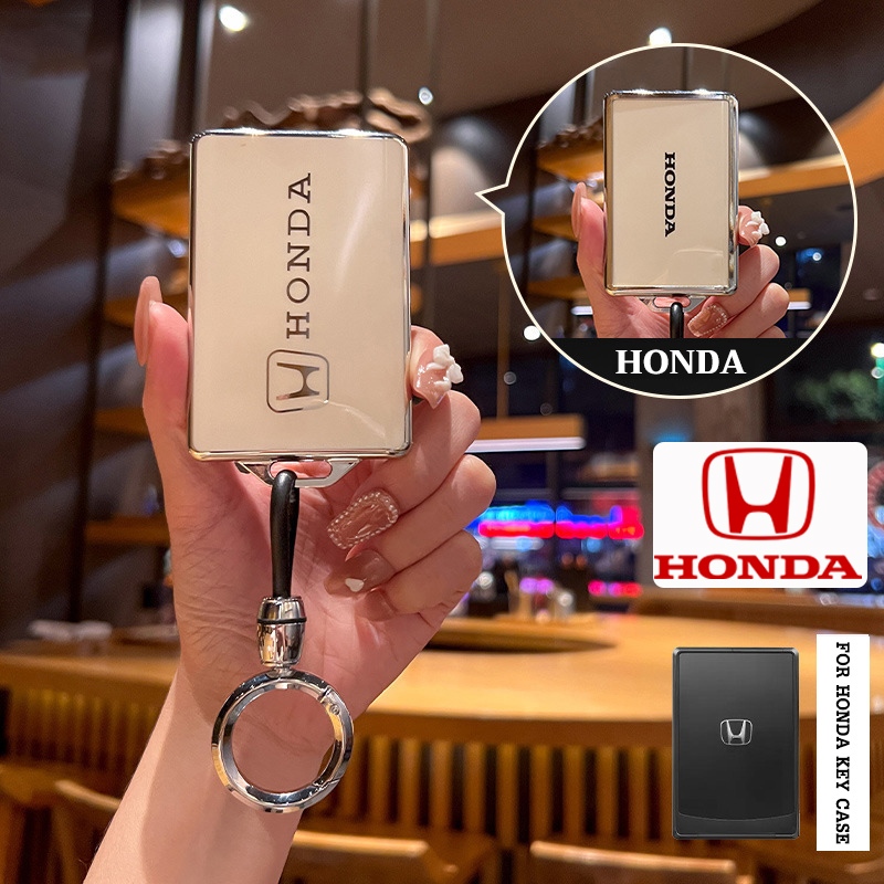 เคสกุญแจรถ HONDA อุปกรณ์เสริมกุญแจอัจฉริยะเหมาะสําหรับ HONDA CITY/CIVIC/HRV/CRV/ACCORD/NEW HRV Key Case