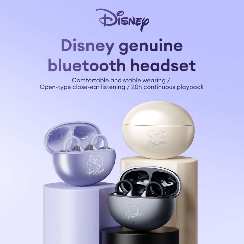 Disney QS-T31 หูฟังบลูทูธหูฟังไร้สายกีฬากันน้ําไฮไฟสเตอริโอ Smater Touch