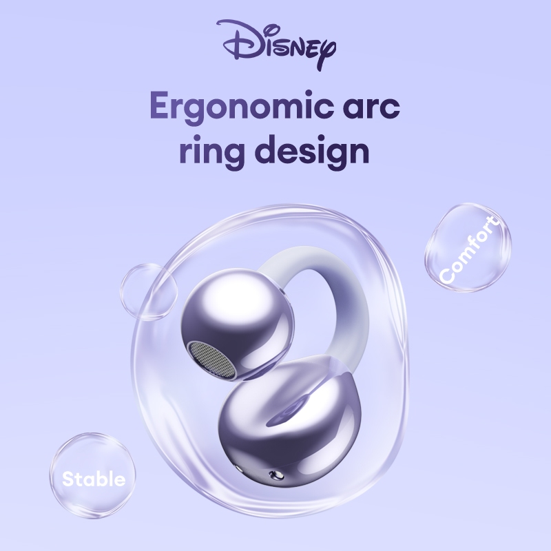 Disney QS-T31 หูฟังบลูทูธหูฟังไร้สายกีฬากันน้ําไฮไฟสเตอริโอ Smater Touch