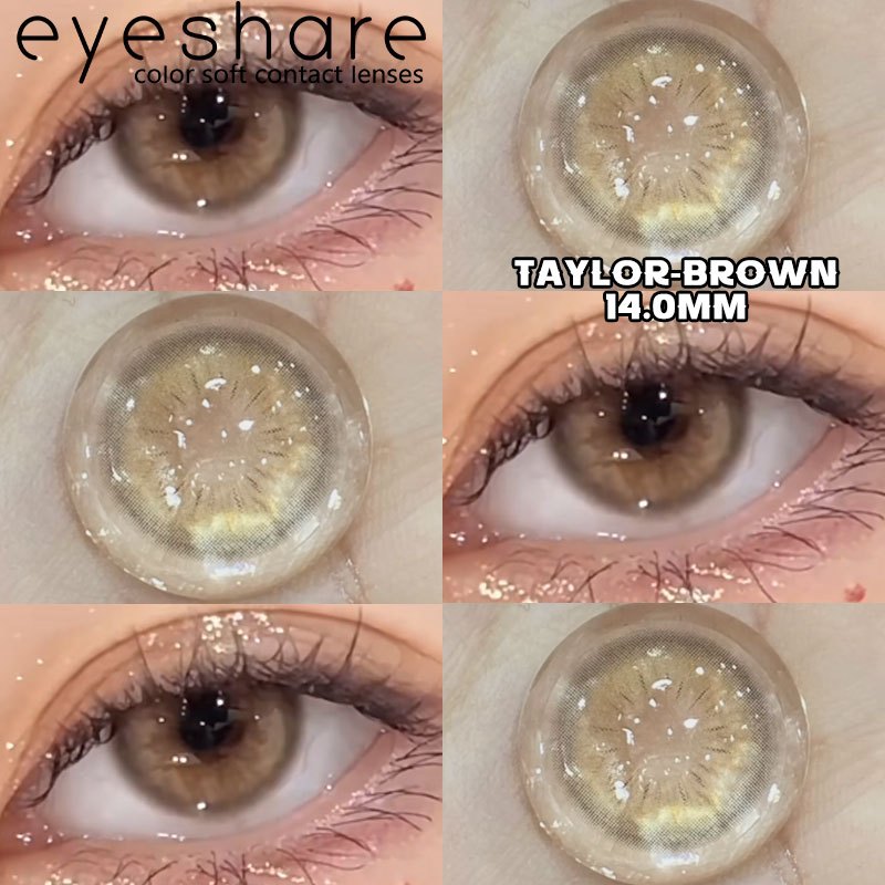 Sparklegirl คอนแทคเลนส์ สีน้ําตาล 1 คู่ 14.0 มม. สีธรรมชาติสบาย