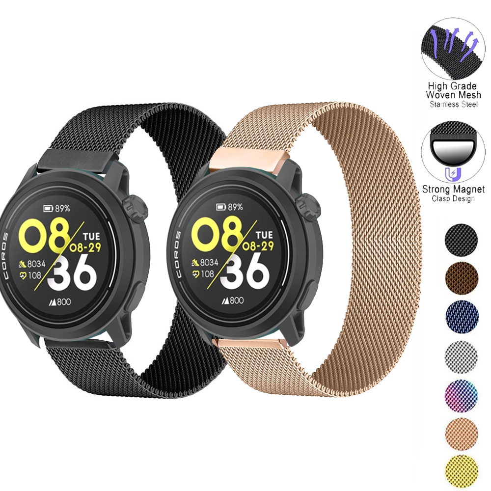 สายรัดสแตนเลส Milanese สําหรับ COROS PACE 2 3 COROS APEX 2 Pro 46 มม. VERTIX
