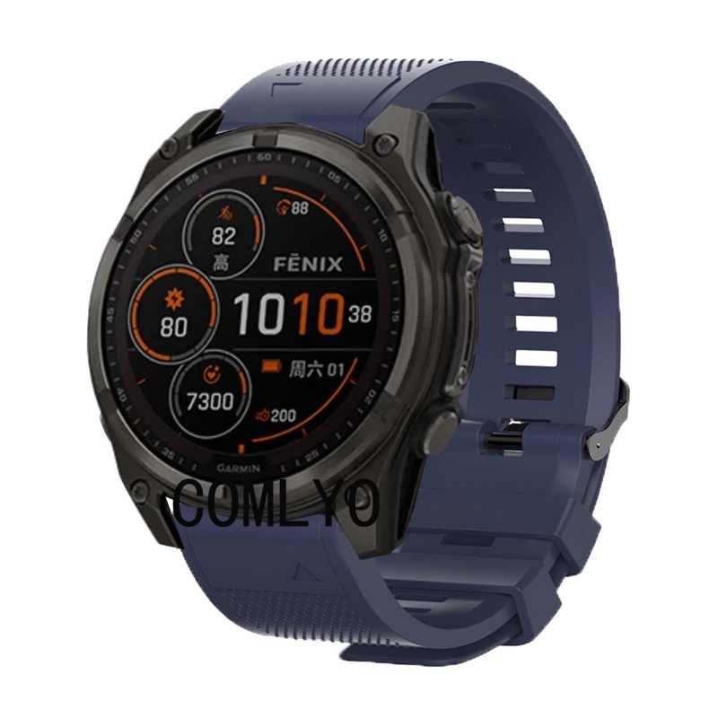 สําหรับ Garmin fenix 8 51MM 47MM fenix E Enduro 3 AMOLED Solar สมาร์ทวอท์ช Easy Fit สายรัดข้อมือซิลิโคนกีฬานุ่มผู้หญิงผู้ชาย Band