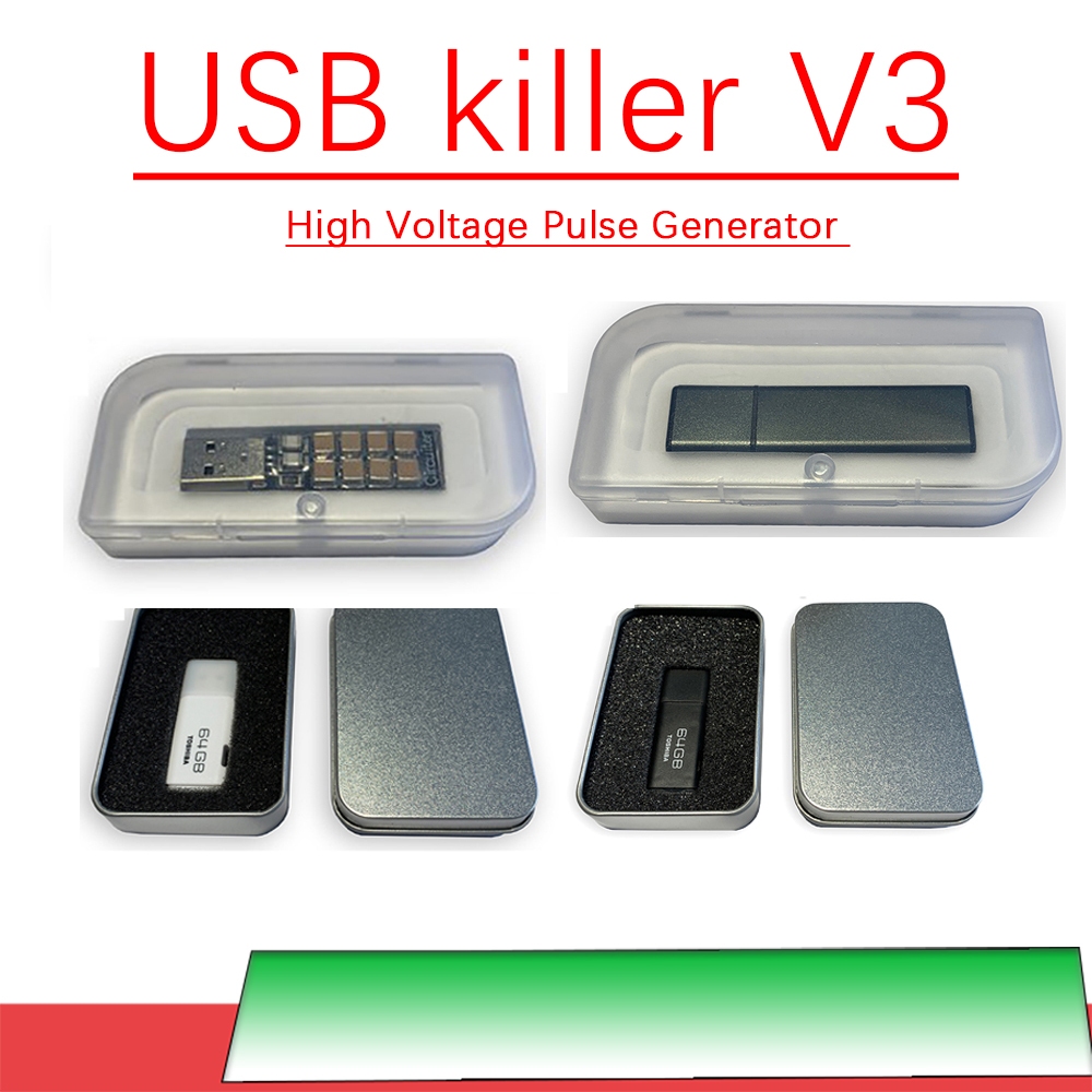 USB killer V3 USBkiller V2 เครื่องกําเนิดไฟฟ้าชีพจรแรงดันสูงสําหรับคอมพิวเตอร์โน้ตบุ๊ค PC ทําลายเมนบอร์ดพลังงาน U Disk WIFI router