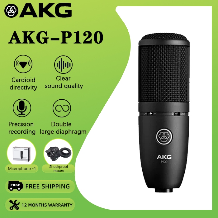 เทคโนโลยี Akg/ai P120/ไมโครโฟนคอนเดนเซอร์มืออาชีพบันทึก Dubbing Vocal Instrument Chorus ไมโครโฟน