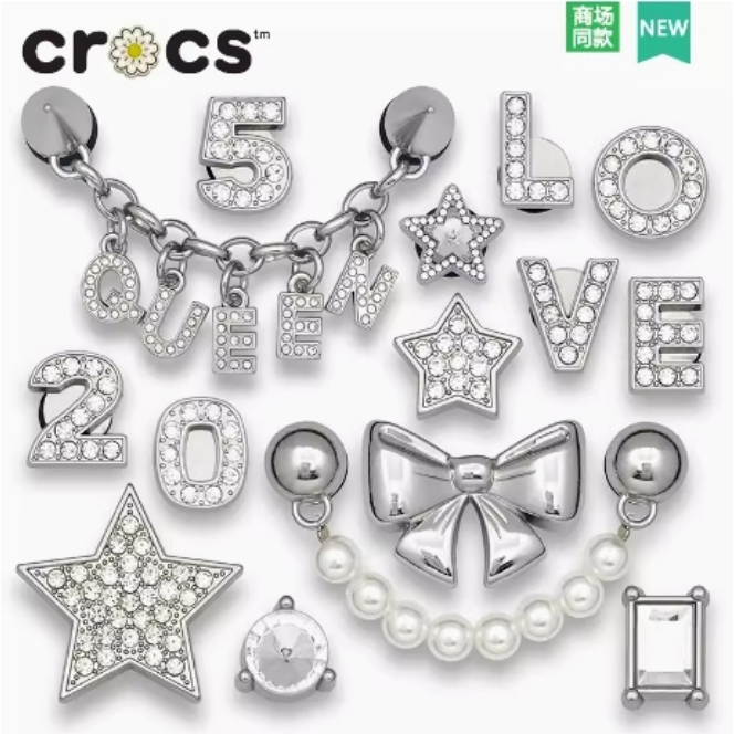Nbaby ใหม่ crocs jibbitz charm/charm crocs/ jibbitz Set/crocs jibbitz/Birthdayปัจจุบัน