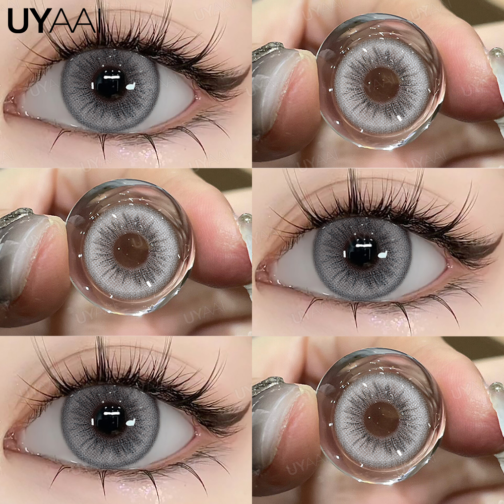【NEW】UYAAI 2 ชิ้น\PAIR สีคอนแทคเลนส์ Angelic Wings Series คอนแทคเลนส์เลนส์นุ่ม 14.2 มม.