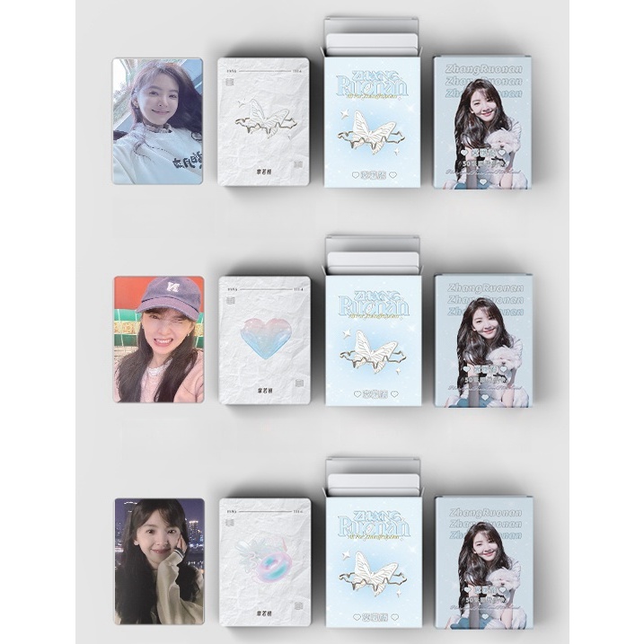 โปสการ์ดโฮโลแกรมเลเซอร์ ลายนักแสดงจีน Andy Yang Zi Zhang Ruonan Tian Xiwei Solo Hologram Laser Lomo cards LAY WayV WINWIN Charlie Zhou Shen Zhang Linghe ราคาถูก CX 50 ชิ้น