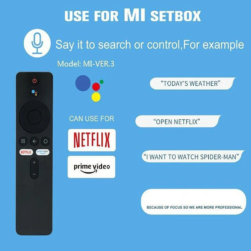 XIAOMI รีโมท คำสั่งเสียง remote รีโมตคอนโทรล บลูทูธ รีโมททีวี XMRM-006 FOR  Xiaomi MI Box S Smart TV
