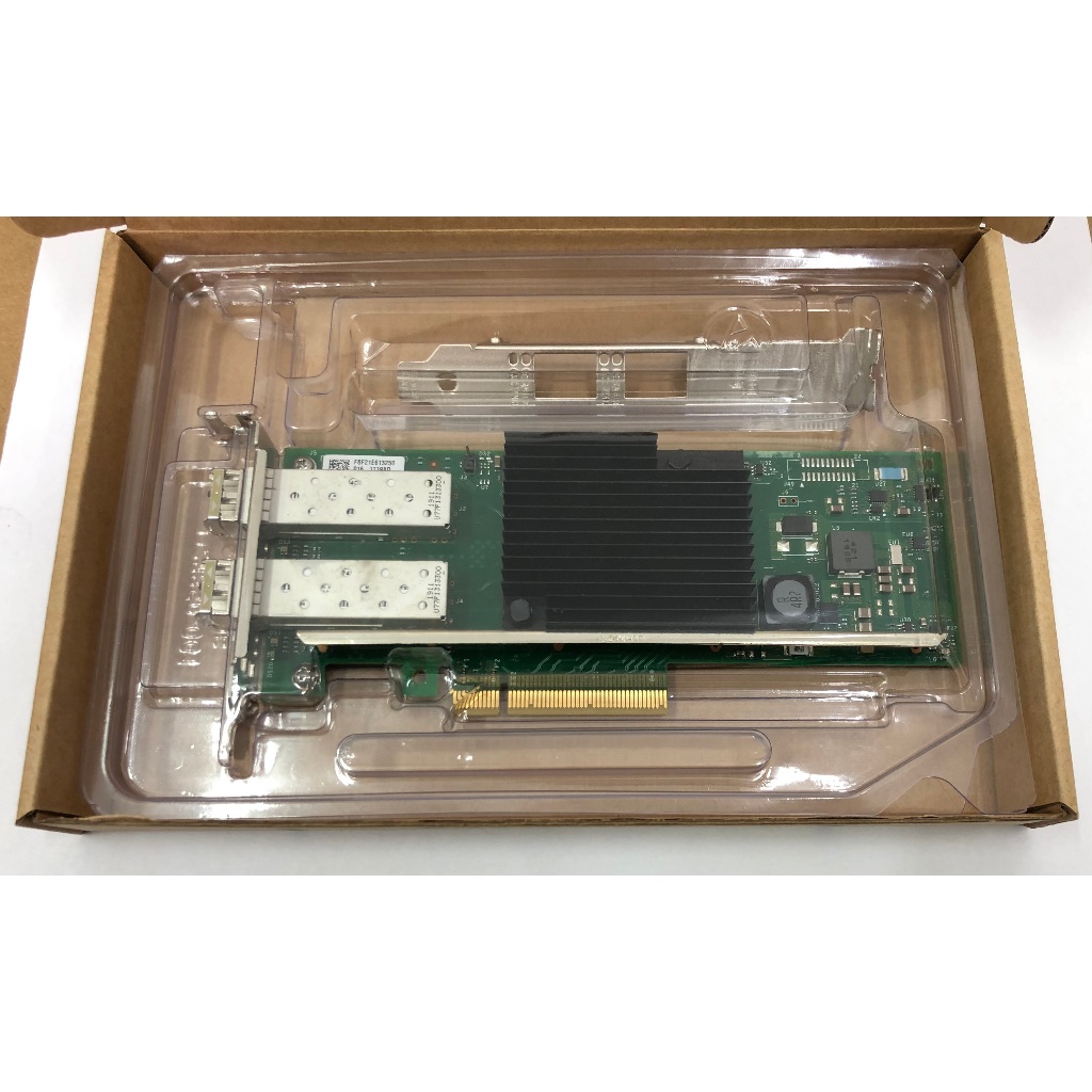 Dell/intel X710-DA2 10GB SFP+ Dual Port 5N7Y5 Y5M7N 2xSFPs F/L ความสูงเต็มรูปแบบรายละเอียดต่ํา