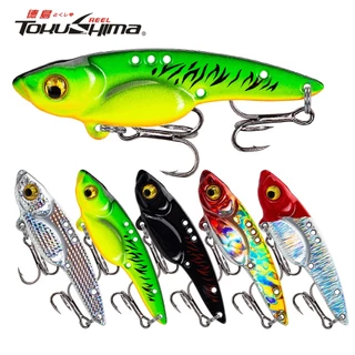 3.5g/5g/7g/10g/14g/17g Spinner ช้อน Swimbait โลหะที่มีสีสัน VIB Lure Double Treble Hooks Sinking Jig Hard เหยื่อตกปลา Tackle