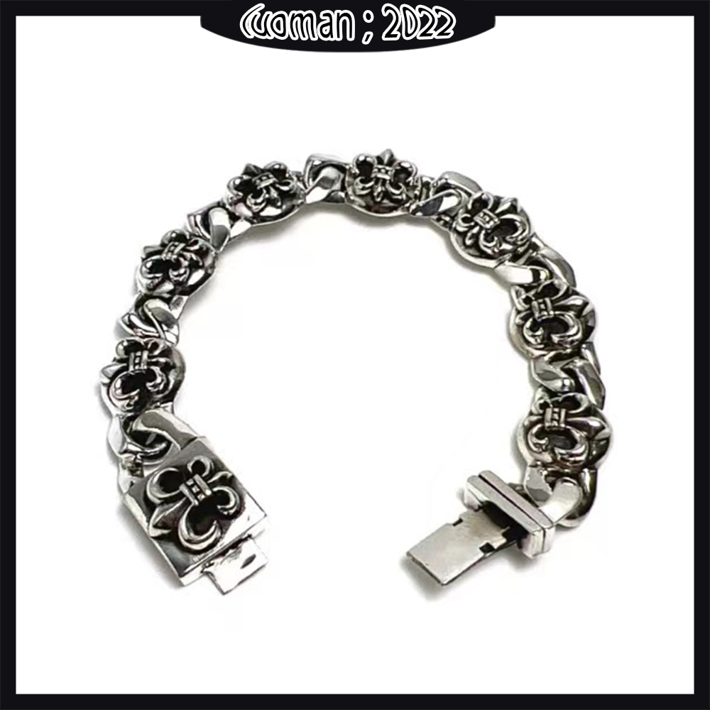 สร้อยข้อมือใส่ดอกไม้ลูกเสือ Chrome Hearts