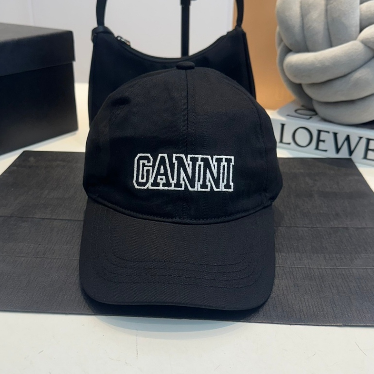 ((GANNI) หมวกเบสบอลลําลองแฟชั่นสําหรับผู้หญิง