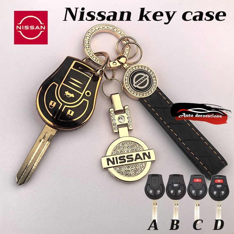 เคสกุญแจรถ Nissan Almera March Navara ปลอกกุญแจ Nissan Almera March Navara พวงกุญแจรถยนต์ Nissan