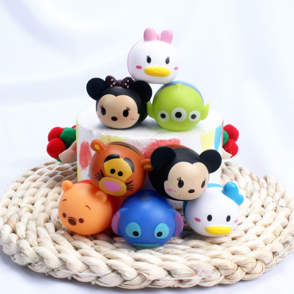8 ชิ้น/เซ็ต 3.5 ซม.อะนิเมะ Tigger Alien Donald Duck Daisy Pooh Bear รุ่น Q เค้กตกแต่ง PVC Action Figures ตุ๊กตาของเล่น