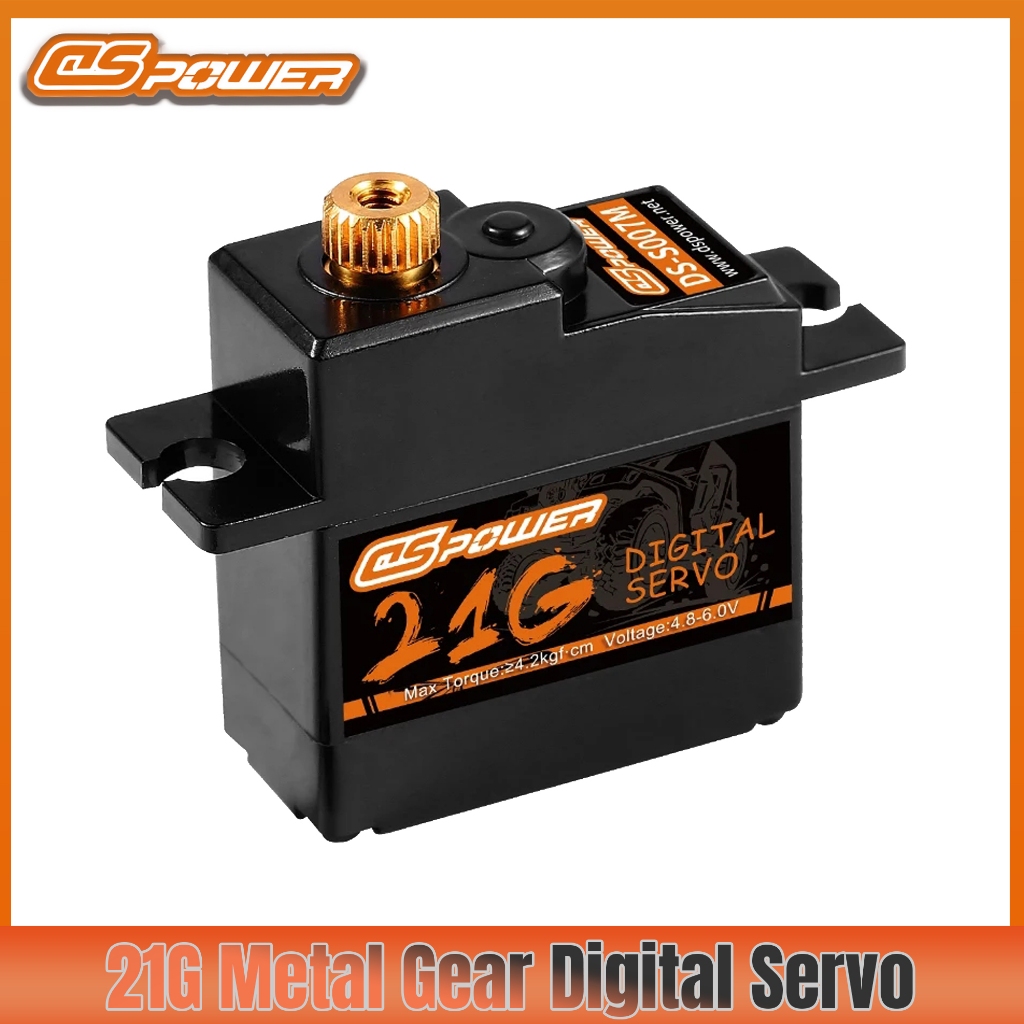 21g 4.2kg.cm เกียร์โลหะ mini Servo สําหรับ 1/16 1/14 1/18 RC รถ Hyper Go WPL Wltoys HSP JJRC ZD Racing RC Buggy รถบรรทุก T