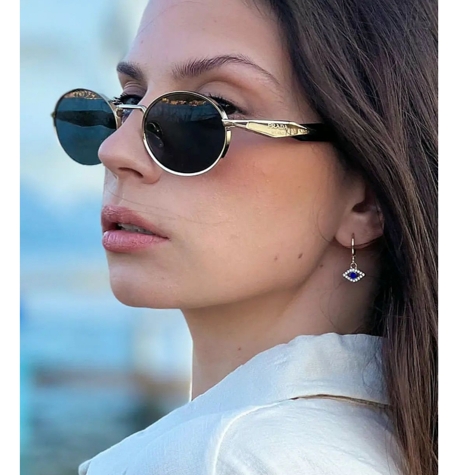 Pra 2024 NEW UNISEX FASHION METAL ROUND FRAME SUNGLASSES IN CHEAP VERSION