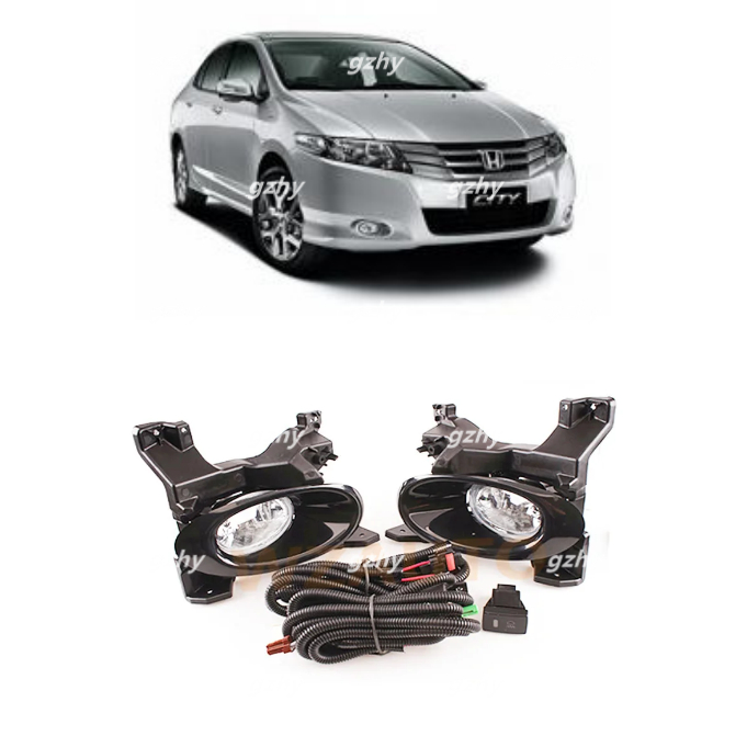 สําหรับhonda City 2008 2009 2010 2011 ไฟตัดหมอกกันชนหน้าโคมไฟGm2 Gm3 1.5L 1.8L L: 33900TM0T01 R:3390