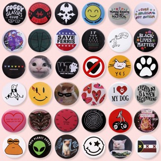 เข็มกลัด ลายตัวอักษรภาษาอังกฤษ แมวน่ารัก 50 แบบ 44 มม. อุปกร…