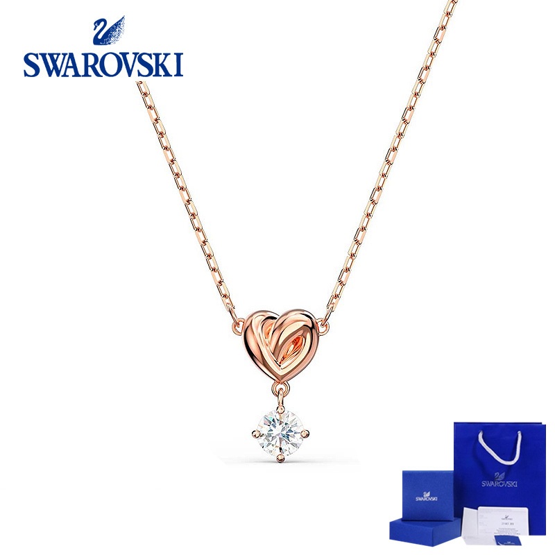 SWAN LIFELONG HRT Love Bright Heart สร้อยคอสุภาพสตรีแฟชั่น Elegant Light หรูหรา High-End Clavicle Ch