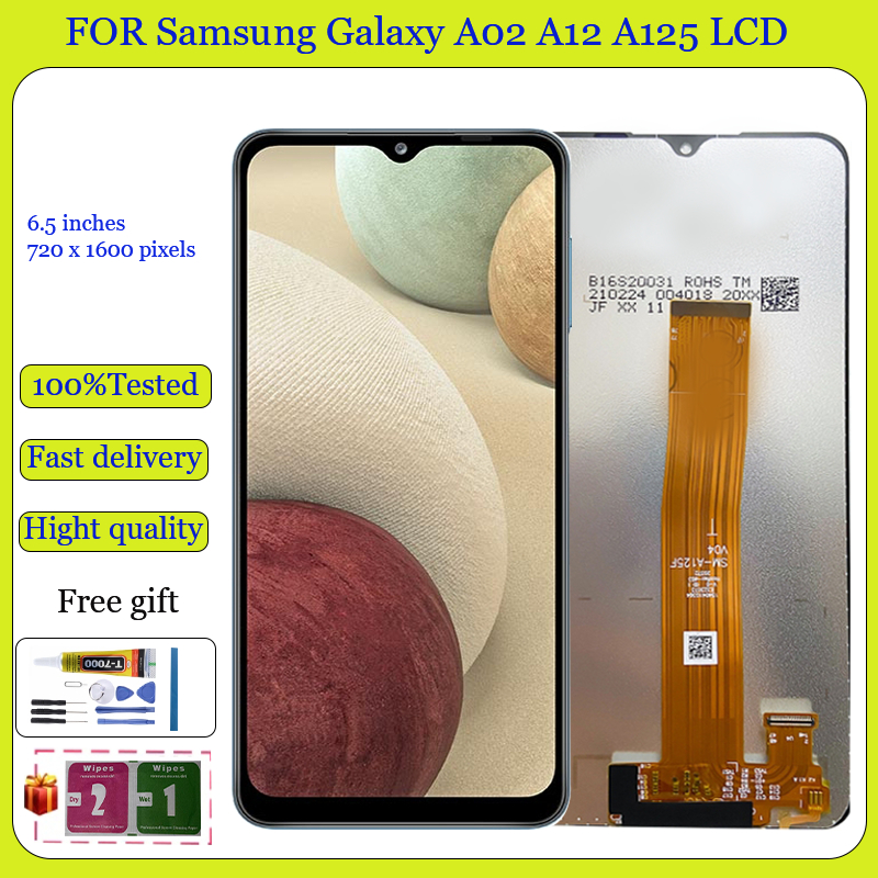 Samsung สําหรับ A02/A12/A125/M12/M127/A32 5G/A12 Nacho LCD หน้าจอสัมผัสเปลี่ยนจอแสดงผล
