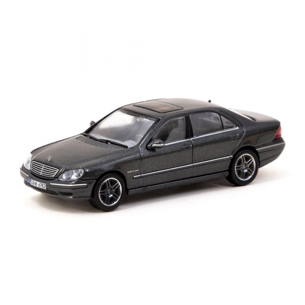 Tarmac Works T64G-072-GY 1/64 Mercedes-Benz S 65 AMG Tectite สีเทาโลหะ Diecast Scale รุ่นรถ