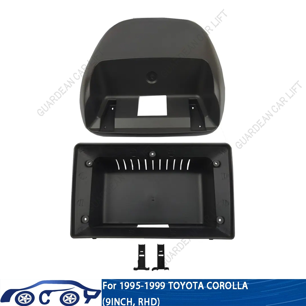 9 นิ้ว Android GPS สเตอริโอเครื่องเล่น 2DIN หัวรถวิทยุ Fascias Dash กรอบสําหรับ Toyota Corolla 1995-1999