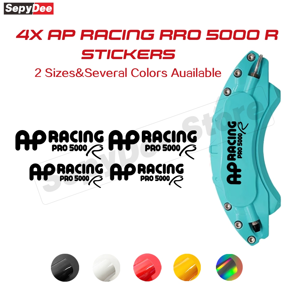 4x AP Racing 5000R รถเบรค Caliper สติกเกอร์ AP9440 9660 Decals กันน้ําและทนอุณหภูมิสูง