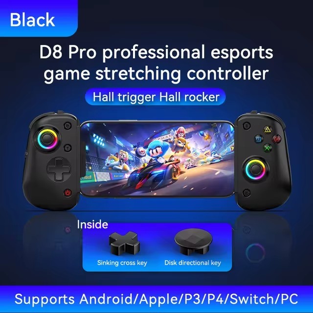 Bsp D8 Pro D9 D10S D11 แท็บเล็ตคอนโทรลเลอร์ไร้สายบลูทูธสําหรับจอยสติ๊กสวิทช์เกมยืดสําหรับ PS3 PS4 Gamepad Android IOS