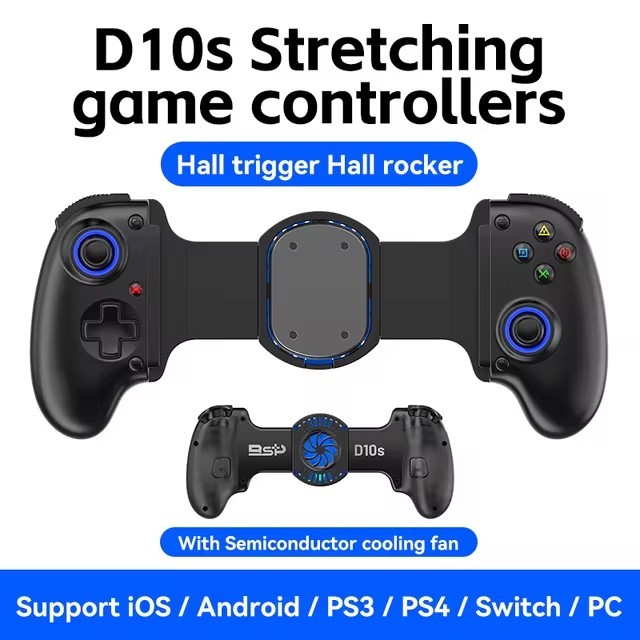 Bsp D8 Pro D9 D10S D11 แท็บเล็ตคอนโทรลเลอร์ไร้สายบลูทูธสําหรับจอยสติ๊กสวิทช์เกมยืดสําหรับ PS3 PS4 Gamepad Android IOS
