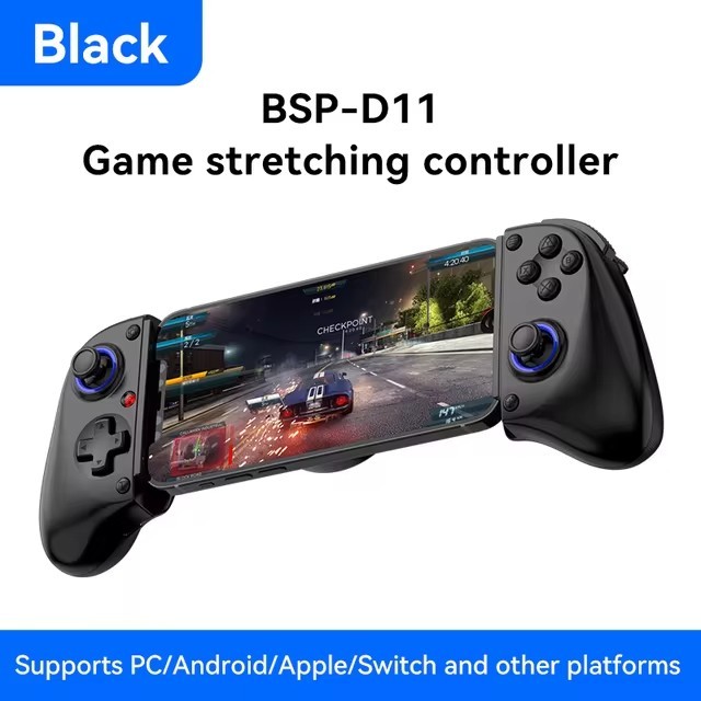 Bsp D8 Pro D9 D10S D11 แท็บเล็ตคอนโทรลเลอร์ไร้สายบลูทูธสําหรับจอยสติ๊กสวิทช์เกมยืดสําหรับ PS3 PS4 Gamepad Android IOS