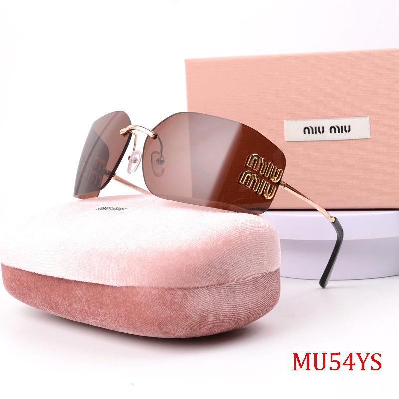 ใหม่ Retro อเมริกันสแควร์รอบกรอบโค้งแว่นตากันแดดแฟชั่น High-end สวมใส่แว่นตาบุคลิกภาพ MIU ตัวอักษรตกแต่งแว่นตากันแดด - รูปที่ 6