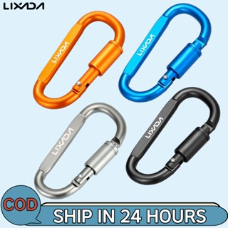 Lixada พวงกุญแจคาราบิเนอร์ รูปตัว D สำหรับกิจกรรมกลางแจ้ง