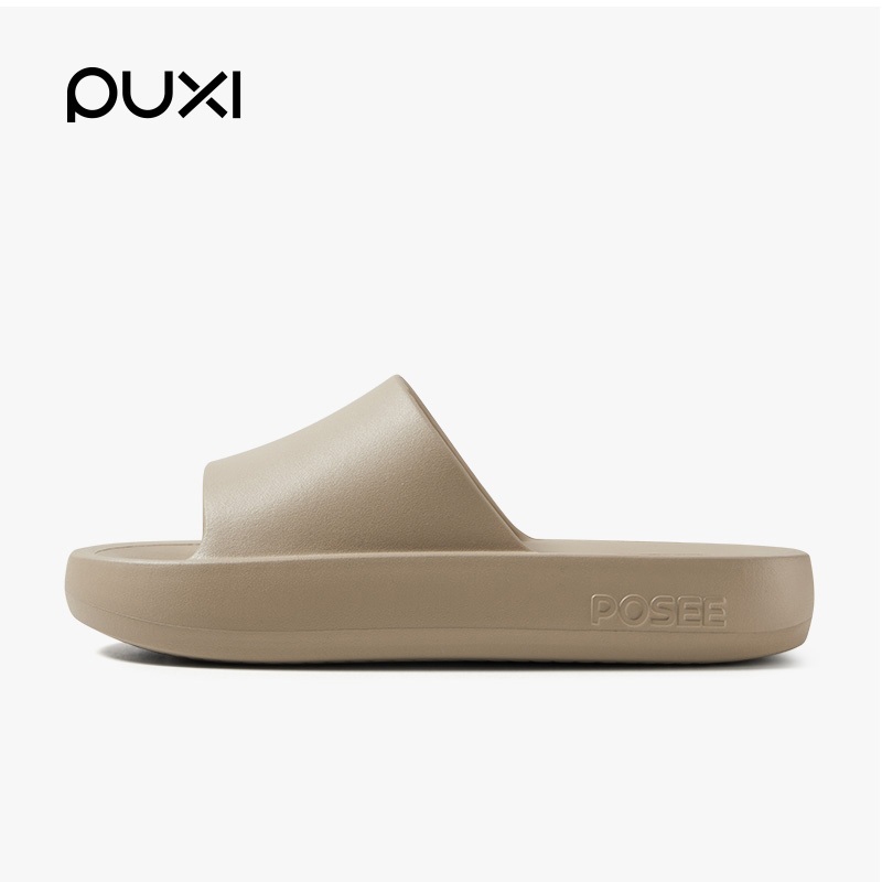 PUXI รองเท้าแตะผู้หญิง ดีเหมาะสำหรับใช้กลางแจ้งและในร่ม พื้นหนา กันลื่น ทันสมัย รองเท้าแตะ