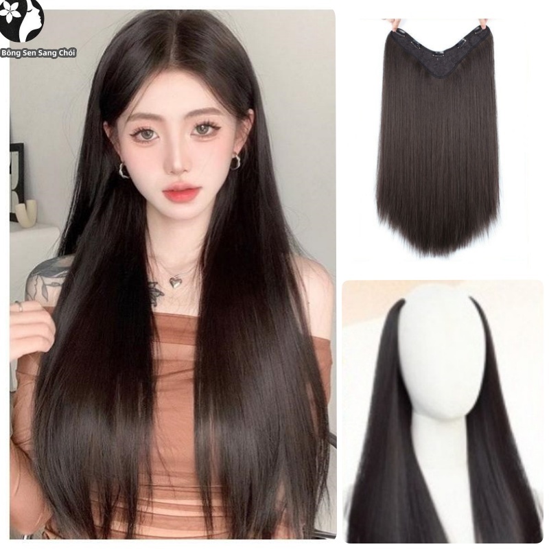 แฮร์พีช แบบแพ ผมตรง 40/60 cm หนาสุด 180g สวยได้ทุกโอกาส