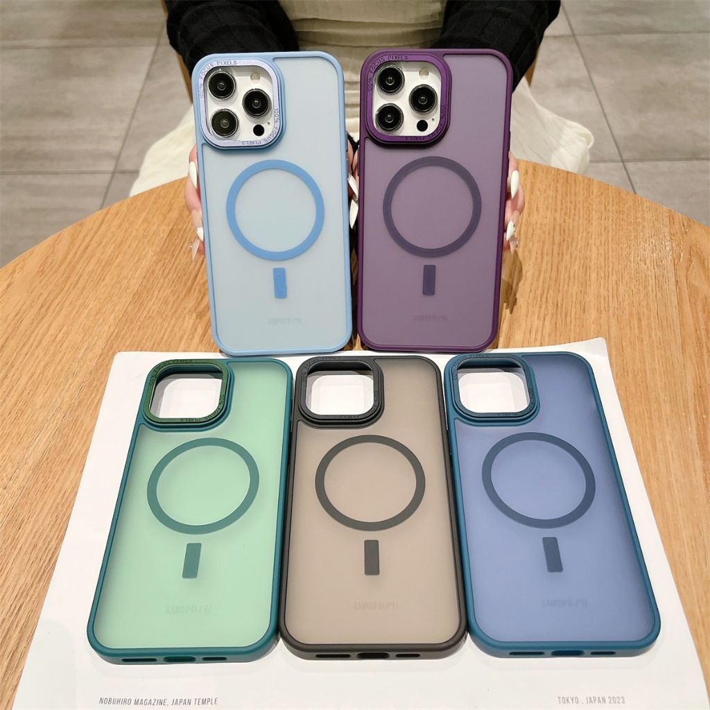 เคส Iphone แม่เหล็กเจาะขนาดใหญ่สําหรับ 16 ProMax 15ProMax 15Plus 13 12 11 14ProMax Case