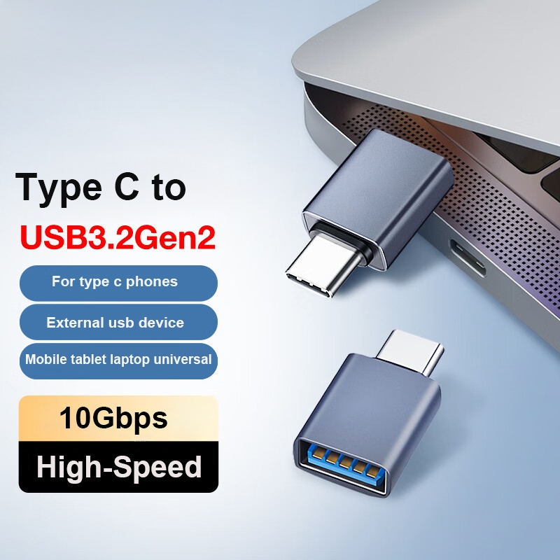 อะแดปเตอร์ USB C Male to USB3.2 Female 10Gbps Type C OTG Drive Converter สําหรับ MacBook iPad iphone15 พื้นผิว Microsoft