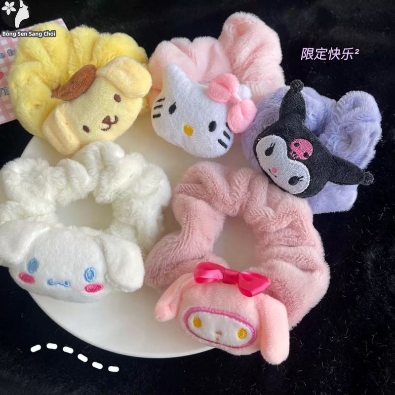 โดนัทมัดผม,ยางรัดผมการ์ตูน,ยางรัดผม sario