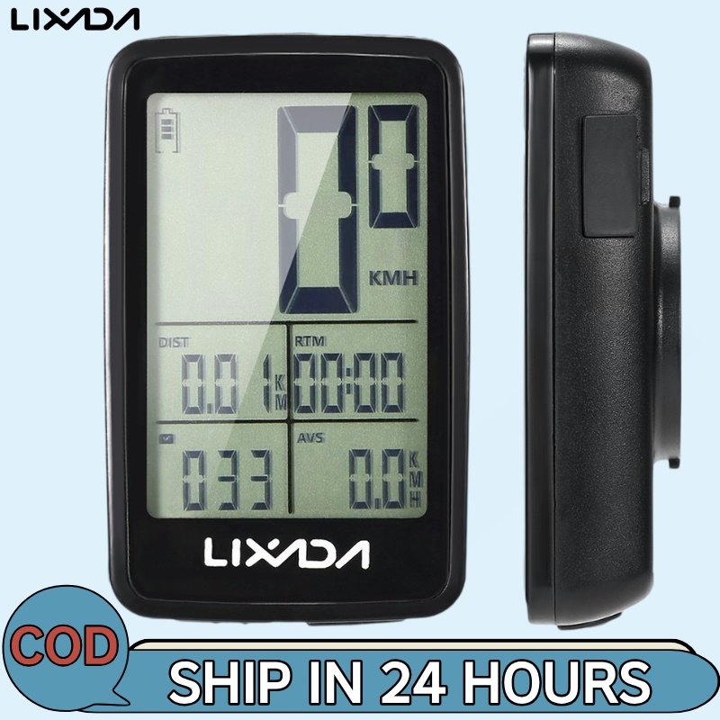 Lixada ไมล์จักรยาน แบบไร้สาย ชาร์จ USB มัลติฟังก์ชั่น มี 11 ฟังก์ชั่น