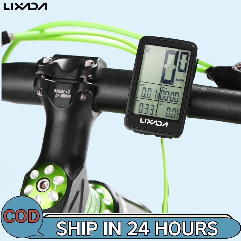 Lixada เครื่องวัดระยะทาง วัดความเร็ว ไร้สาย ชาร์จ USB สำหรับจักรยาน