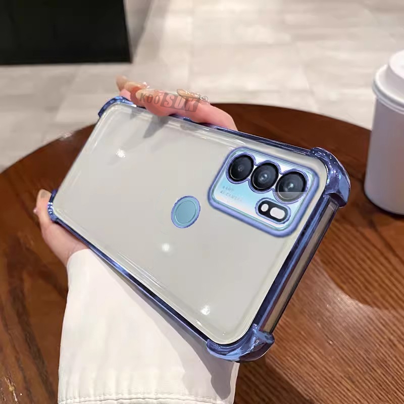 นุ่มสําหรับ OPPO A53 A33 A32 A53S A54 4G Air-Bag Anti-fall ซิลิโคนใสโทรศัพท์ปลอกฝาครอบป้องกัน