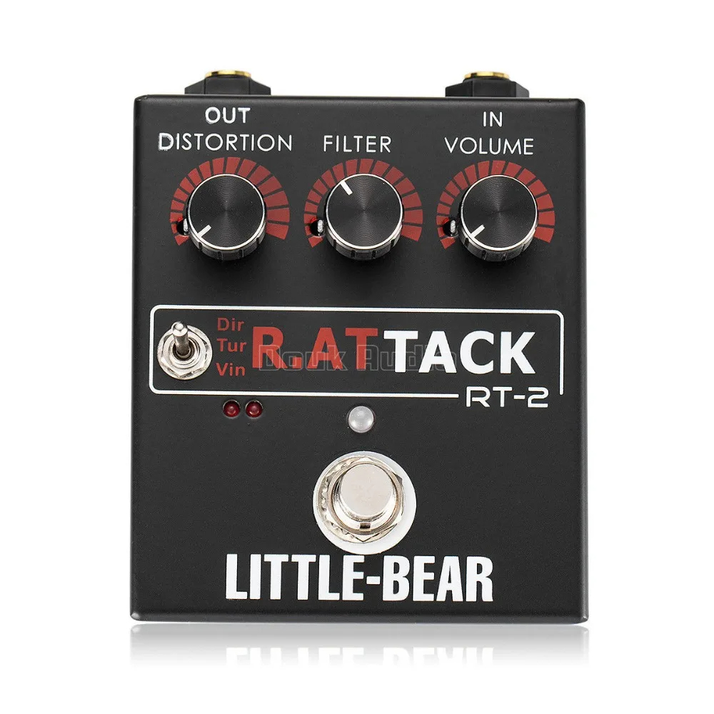⭐หมีน้อยไฮไฟกีตาร์ไฟฟ้า Effector 3 RAT รุ่น DIRTY/TURBO/VINTAGE Stomp Box Pedal LM308AN กีตาร์เครื่อ