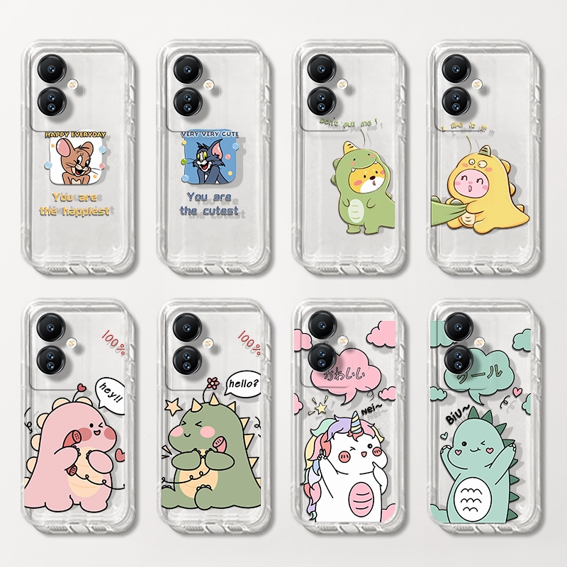 เคสสําหรับ OnePlus Nord CE 3 N30 2 2T LITE 5G เคสซิลิโคนใสน่ารัก