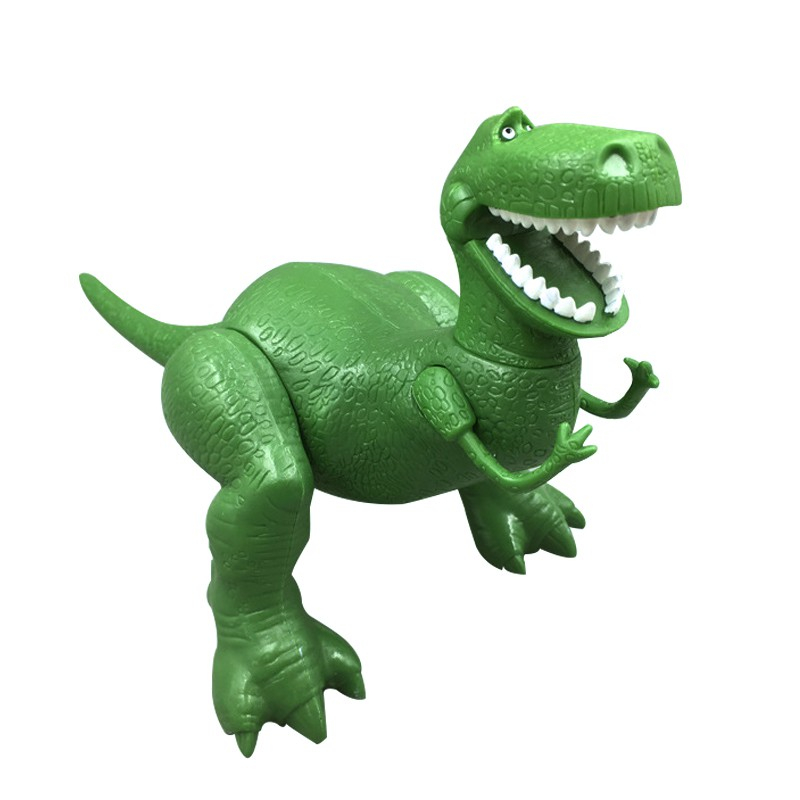 15 ซม.ใหม่ Disney Toy Story 4 Rex ไดโนเสาร์สีเขียว Pvc ตัวเลขการกระทําตุ๊กตาขาสามารถย้ายคอลเลกชันของเล่นสําหรับของขวัญเด็ก