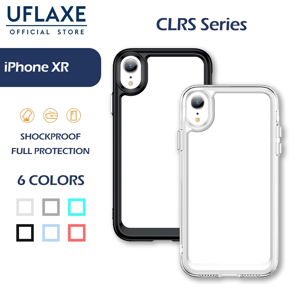 UFLAXE CLRS เคสสำหรับ Apple iPhone XR - เคสโทรศัพท์ใส เคสแข็งกันกระแทก