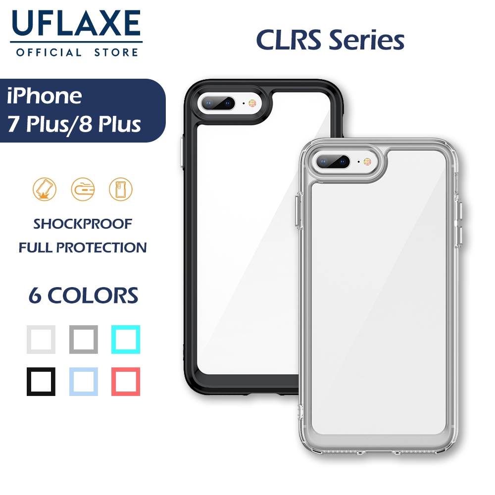 เคส UFLAXE CLRS สําหรับ Apple iPhone 7 Plus / 8 Plus - เคสโทรศัพท์แบบใสกันกระแทก