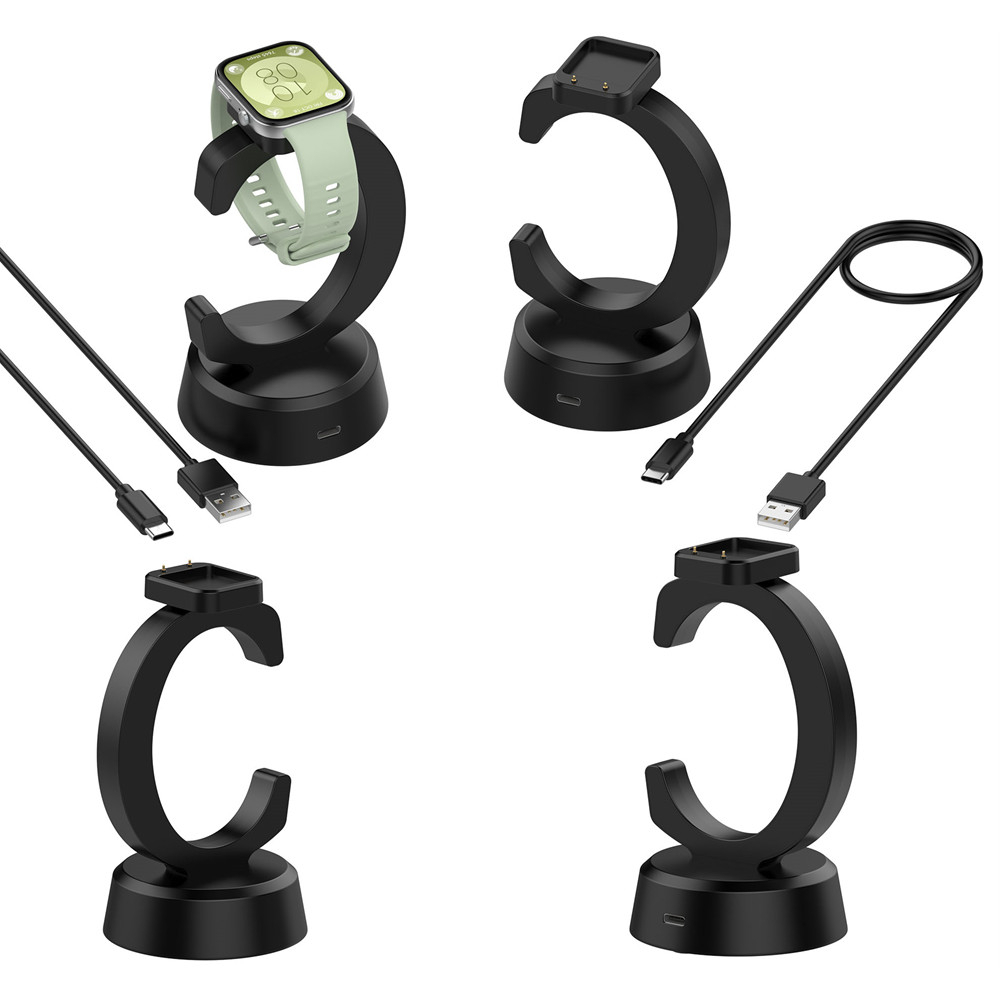 Fast charging Dock Charger Cradle สําหรับ Huawei Watch Fit 2 3/Band 9 8 USB Charger Stand สายสมาร์ทนาฬิกาอุปกรณ์เสริม C-รูปชาร์จ bracket