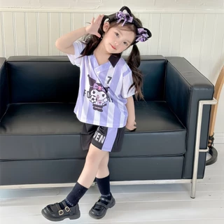 SweetKids พร้อมส่งจากกทม🌸ชุดเซ็ทแฟชั่นเด็กผู้หญิง🍓เสื้อผ้าแขนสั้นกางเกงขาสั้น ลายการ์ตูนน่ารัก สไตล์เกาหลี ลําลอง ฤดูร้อน