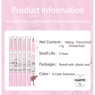 Flortte Good Friends Club Eyebrow Pencil & Brow Mascara